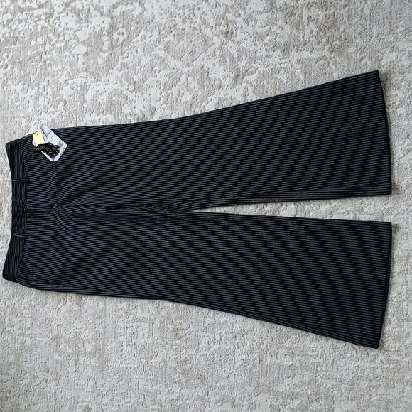 NEW Tracy Evans Limited Striped Flared Bootcut Trouser Pants J3 Black White - Picture 2 of 16